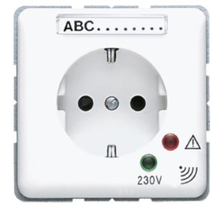 Розетка SCHUKO 16A 250V, альпийский белый - Розетка CD 521 NAUF WW