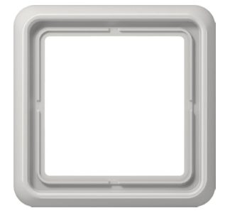 Рамка 1x светло-серая горизонтальная/вертикальная - Рамка 1x серая CD 581 WU LG