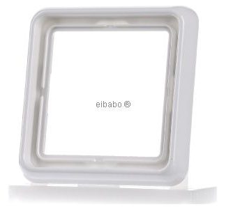 Рамка 1x альпийский белый горизонтальный/вертикальный - Рамка 1-складная белая CD 581 WW