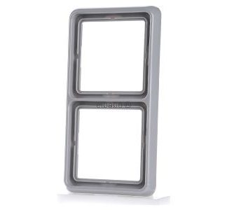 Рамка 2x серая горизонтальная/вертикальная - Рамка 2x серая CD 582 GR