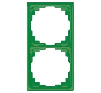 Рамка 2x gn горизонтальная/вертикальная - Двойная рамка зеленая CD 582 K GN