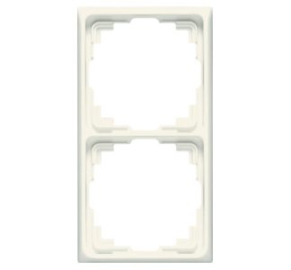 Рамка 2x белая горизонтальная/вертикальная - Рамка 2x кремово-белая CD 582 K W