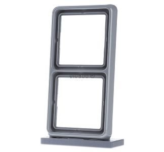 Рамка 2x серая горизонтальная/вертикальная - Рамка 2x серая CD 582 WU GR