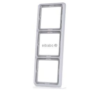 Рамка 3x светло-серая горизонтальная/вертикальная - Рамка 3x серая CD 583 LG