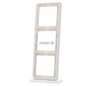 Рамка 3x белая горизонтальная/вертикальная - Рамка 3x кремово-белая CD 583 W