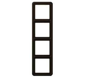 Рамка 4x коричневая горизонтальная/вертикальная - Рамка 4x коричневая CD 584 WU BR