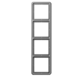 4-кратная рамка, горизонтальная/вертикальная - 4-кратная рамка, серый CD 584 WU GR