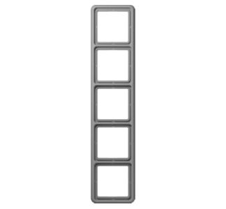 Рамка 5 раз серая по горизонтали/вертикали - Рамка 5 раз серая CD 585 WU GR