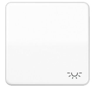 Символ переключателя LIGHT, альпийский белый, для кнопки - накладка на переключатель/кнопку, белая...