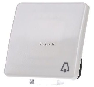 KLINGEL рокерный символ белый с кнопкой - Крышка для переключателя/кнопки CD 590 K