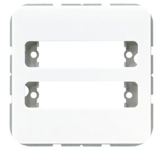 Белая крышка для трапециевидных соединителей - базовый элемент с центральной крышкой CD 594-2 WW