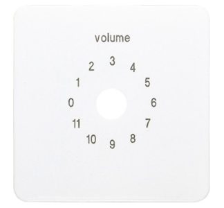 Белая крышка регулятора громкости - Центральная крышка CD 594-8 WW