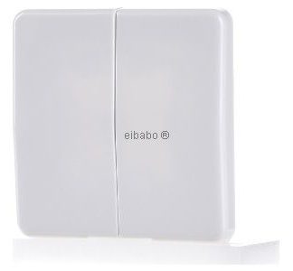 Alpine rocker white with button - Switch/button cover plate white CD 595 WW