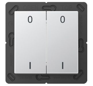 Алюминиевый 4-канальный настенный радиопередатчик с опознавательными знаками - Пульт дистанционного управления для переключения устройств ENO A 595...