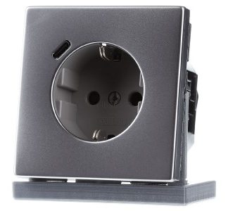Розетка SCHUKO 16 А 250 В с защитой контактов - Защитный контакт розетки ES 1520-18 C