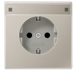 Розетка SCHUKO, нержавеющая сталь - Розетка ( ES 1520 KI NA