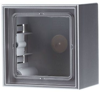 Торцевая заглушка AP, 1 рамка, отлитая из нержавеющей стали с покрытием - Корпус для поверхностного монтажа, 1-секционный, ES 2581 A-L