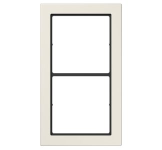 Рамка 2x белая горизонтальная/вертикальная - Рамка 2x кремово-белая FD 982 W