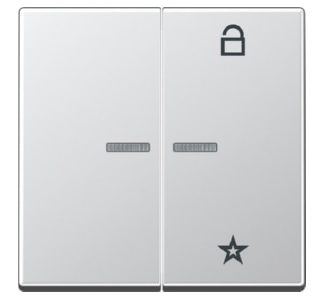 Беспроводная кнопка управления ENet, двухсторонняя, алюминиевая FM A 1701 AL