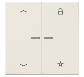 Символ стрелки кнопки беспроводного управления ENet, белый FM LS 1701 P