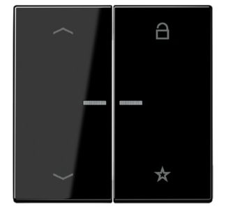 Символ стрелки кнопки беспроводного управления ENet, черный FM LS 1701 P SW