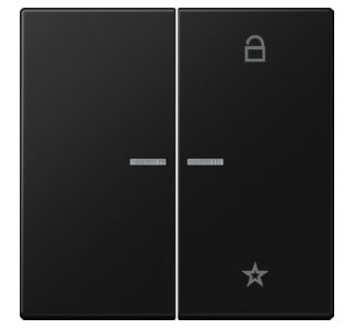 Кнопка беспроводного управления ENet, матовая графитово-черная, FM LS 1701 SWM