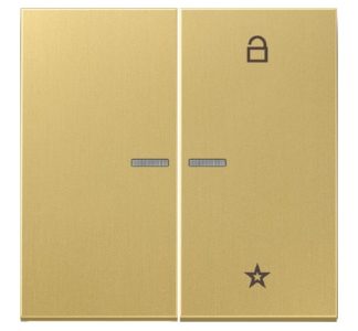 Кнопка двухстороннего беспроводного управления ENet, латунная FM ME 1701 C