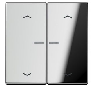 Переключатель для кнопок серии KO, стрелки - Защитная крышка для жалюзи, хромированная...