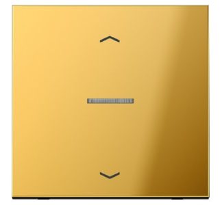 Накладка на кнопку KO со стрелками - золотая декоративная накладка для жалюзи GO 101 KO5P