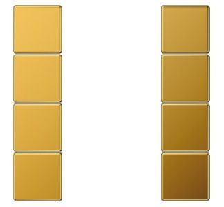 Комплект ключей, 4-позиционный, в сборе - накладка для позолоченного переключателя GO 2504 TSA