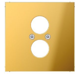 Золотистая крышка для 2 маленьких разъемов — подключение пластинчатого динамика GO 2962-2.