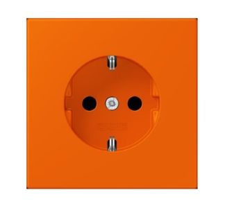 Оранжевая розетка SCHUKO (32080) - защитный контакт розетки LC 1520224