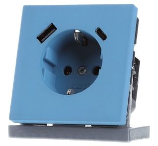 Розетка SCHUKO Ceruleen VIF (32031) - Розетка с защитным контактом LC 1520-15 CA212