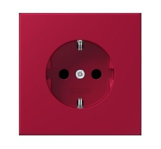 Розетка SCHUKO, розово-карминная (32100) - Защитный контакт для розетки LC 1520 KI229