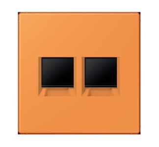 Крышка (защелка) оранжевого цвета (32081) - Модульная пластина с гнездом LC 1969-2 WE225