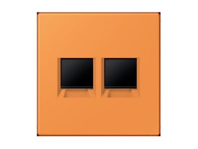 Крышка (защелка) оранжевого цвета (32081) - Модульная пластина с гнездом LC 1969-2 WE225