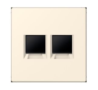 Крышка (защелкнута) белого цвета слоновой кости (4320B) - LC 1969-2 WE245 модульная пластина гнезда