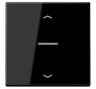 Кнопка-качель для кнопки KO, стрелки - накладка для штор, черная LS101KO5PSW