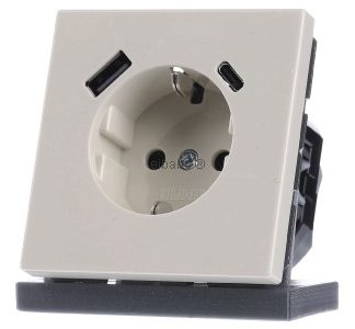 Розетка SCHUKO с USB-разъемом, сетевой адаптер LS1520-15CA