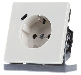 Розетка SCHUKO с разъемом USB Type-C - Вилка LS1520-18C