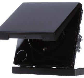 Розетка SCHUKO с откидной крышкой - Вилка LS1520BFKIKLSWM