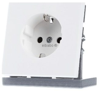 Розетка SCHUKO с откидной крышкой - Вилка LS1520KIWWM