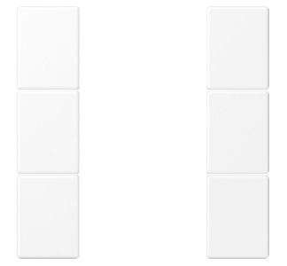 Полный комплект трехпозиционного ключа - белая крышка переключателя LS503TSAWWM