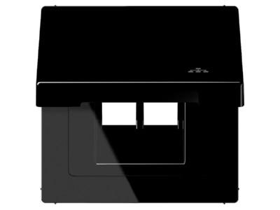 Откидная крышка для LAN-адаптера со средней пластиной - однорамочная, черная LS990BFKLLANSW
