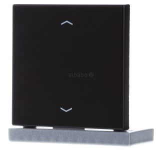 Накладка на кнопку BA для одностворчатых жалюзи, черная LS990PSWM