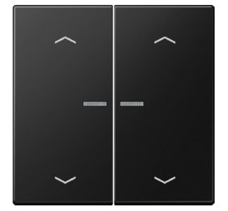 Регулировочная панель с оптическим волокном, графитово-черный матовый цвет - Черная заглушка LS 102 KO5P SWM