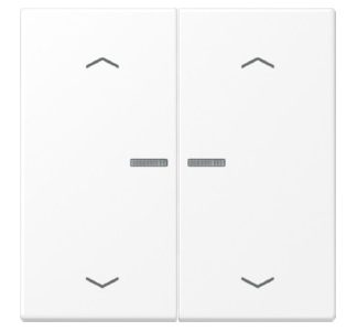 Накладка на жалюзи LS 102 KO5P WWM с оптическим волокном, матовая, белоснежная.