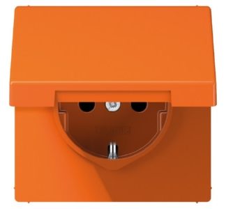 Розетка Schuko 16 А 250 В с откидной крышкой - Электрическая розетка LS 1520 BFKL O