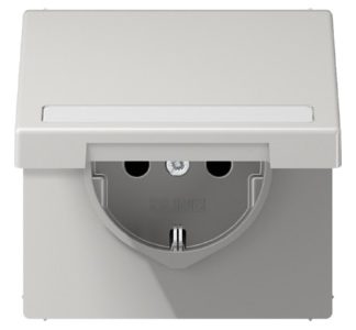 Розетка Schuko 16 А 250 В с откидной крышкой - Электрическая розетка LS 1520 BFNAKL LG