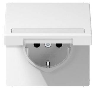 Розетка Schuko 16 А 250 В с откидной крышкой - Электрическая розетка LS 1520 BFNAKL WW